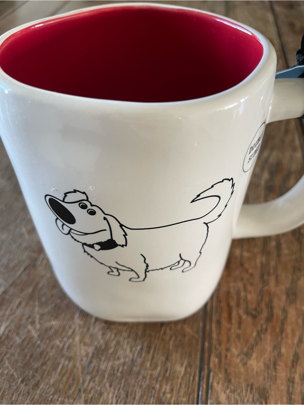 Pixar Toy Story / Dog Themed Ceramic Mug - White Exterior with Red Interior